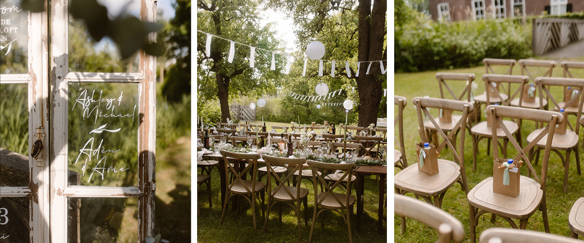 Stylingdetails bloemen en decoratie bruiloft Brisked