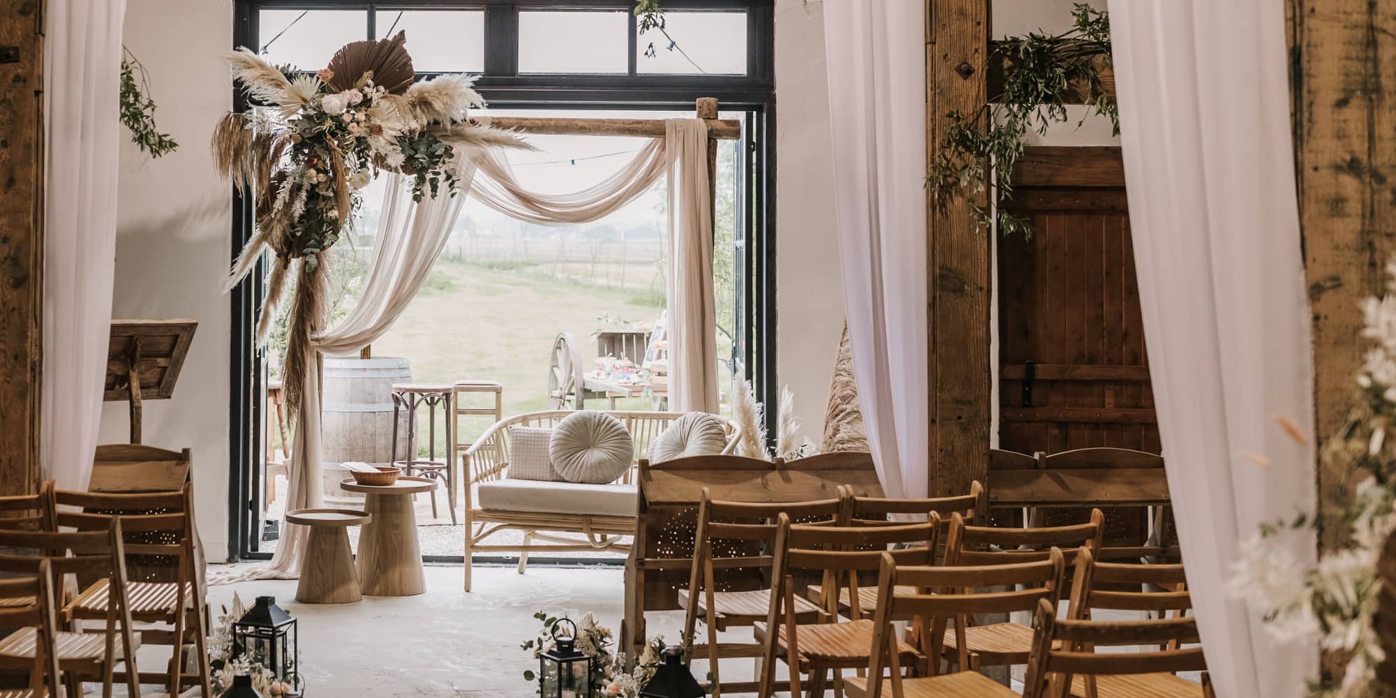 Impressie van bruiloftstyling door Brisked Styled Weddings