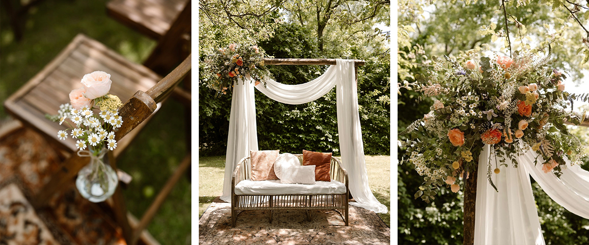 Bruiloftstyling Joel en Alieke bij Dengh