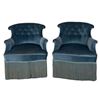 Blauwe stoelen huren styling Stoel velours blauw