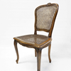 Set van 2 vintage rieten stoelen