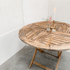 Ronde houten tafel