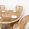 Rotan tafel + stoelen