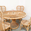 Rotan tafel + stoelen