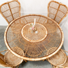 Rotan tafel + stoelen