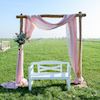 Backdrop kastanje + pastel pink doek