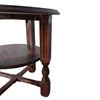 Bijzettafel rond donker hout