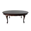 Salontafel vintage ovaal donker