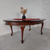 Salontafel vintage ovaal donker