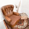 Stoel chesterfield bruin groot Stoel chesterfield bruin groot