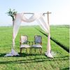 Backdrop berken + Pastel peach doek