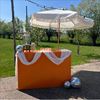 Oranje inklapbare bar huren