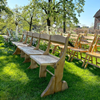 Houten kerkbank (5 personen)