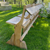 Houten kerkbank (5 personen)