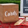 Enveloppendoos hout gebeitst Cards