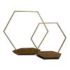 Taart display hexagon hoog