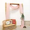 Backdrop bamboe + chiffon doek pastel pink