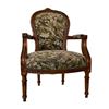Stoel vintage groen bloemenprint 