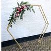 Backdrop hexagon goud - zonder doek