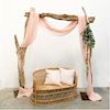 Backdrop drijfhout robuust + pastel peach chiffon