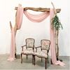 Backdrop drijfhout robuust + pastel pink chiffon