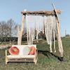 Backdrop drijfhout robuust + Macrame