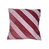 Kussen gestreept licht roze 