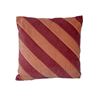 Kussen gestreept oranje 