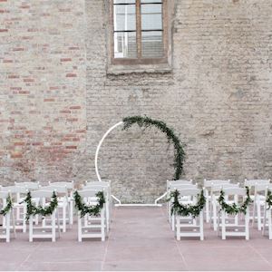 Ronde Backdrop wit 