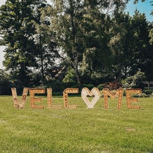 WELC♥ME lichtletters