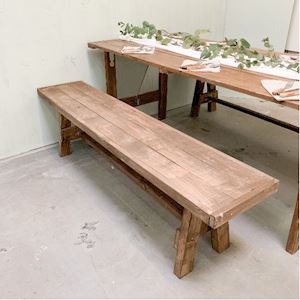 Houten klapbankje (4 personen)