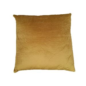 Kussen velvet gold lime