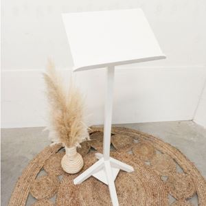 Witte lessenaar hout
