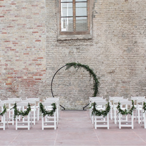 Ronde Backdrop zwart