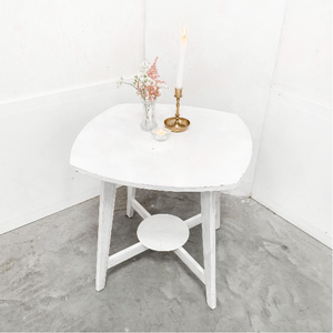 Bijzettafel wit hout