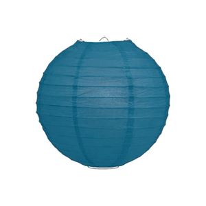 Lampionnen petrolblauw