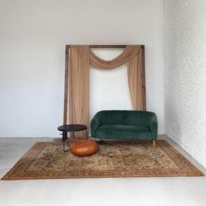 Rustiek groene ceremonie setting Rustiek groene ceremonie setting