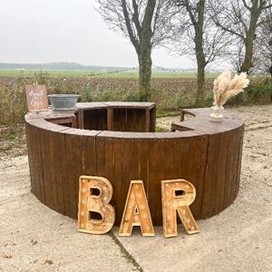 Grote ronde bar - tap huren Brisked