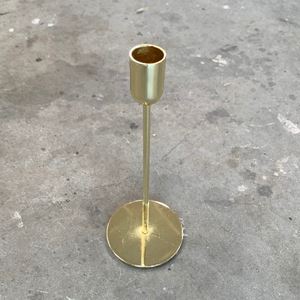 Gouden strakke kandelaars - hoog