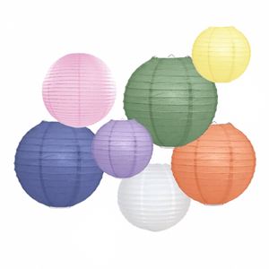 Lampionnen set sweet pastels huren