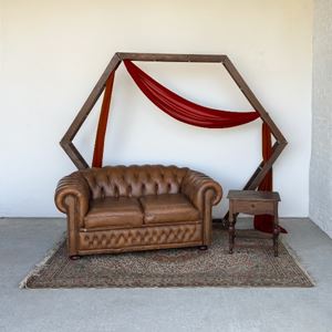 Terracotta vintage ceremonie setting