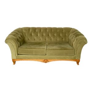 Bank chesterfield velvet groen