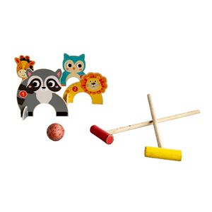 Animal kids croquet game