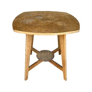 Bijzettafel vintage - licht hout