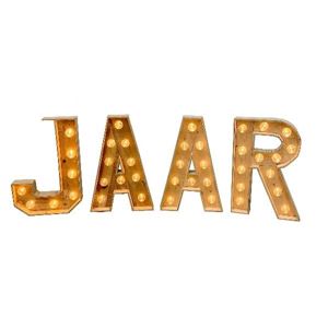 JAAR lichtletters klein