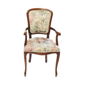 Stoel vintage bloemenprint 