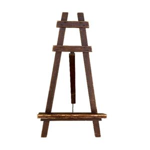 Ezel tafelmodel vintage - donker hout