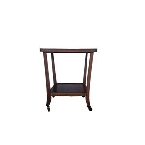 Bijzettafel vierkant met wieltjes