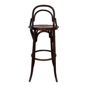 Barkruk donker hout en motief