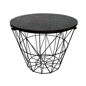 Bijzettafel zwart metaal